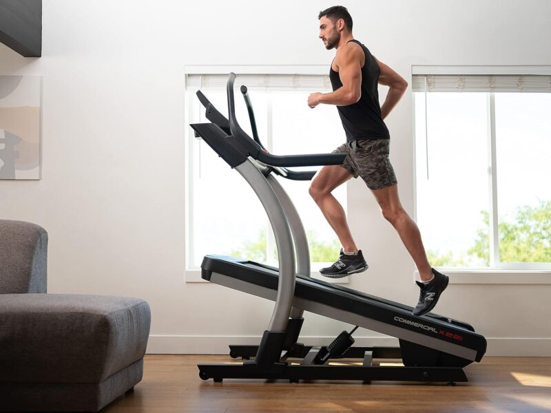 The Best Treadmills for Running and Walking. The NordicTrack x22i with  22-inch interactive HD touchscreen streams live & on-demand iFit workouts.User running while watching on screen coaching. the Treadmill is placed in a well lite area, with a large window to enhance workout