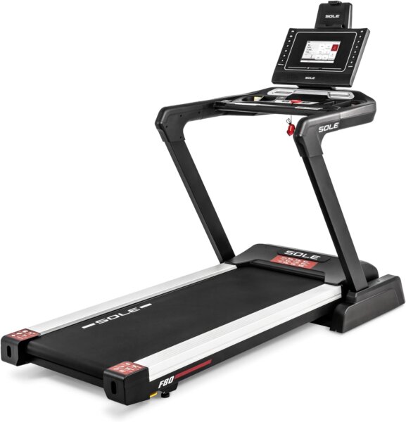 Sole fitness F80 folding treadmill on display