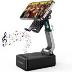 Phone Stand with Wireless Bluetooth Speakers. LENRUE Gifts, Cell Phone Stand with Wireless Bluetooth Speakers, Flexible Comfort View, Loud Clear Sound, Everyone, Tech Gadgets for Phones.